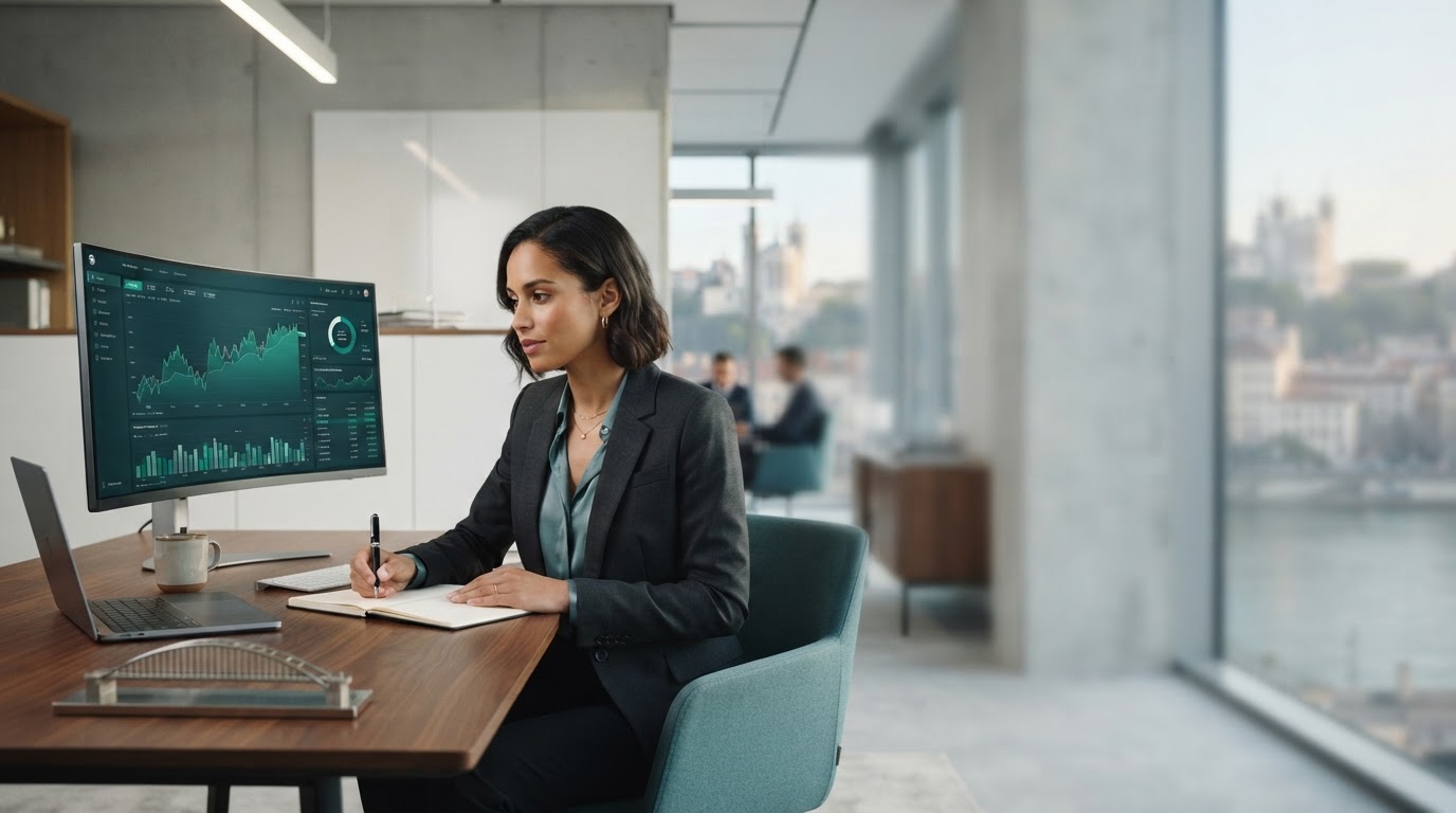 Sente Mérévonce - tableau de bord d'analyse de trésorerie piloté par intelligence artificielle